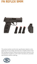 FN REFLEX 9MM BLK 15+1 MRD PK2
SHOOTER PACK 2
9mm