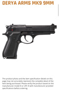 Derya MK9 9MM BLK 17+1 4.9"
9mm