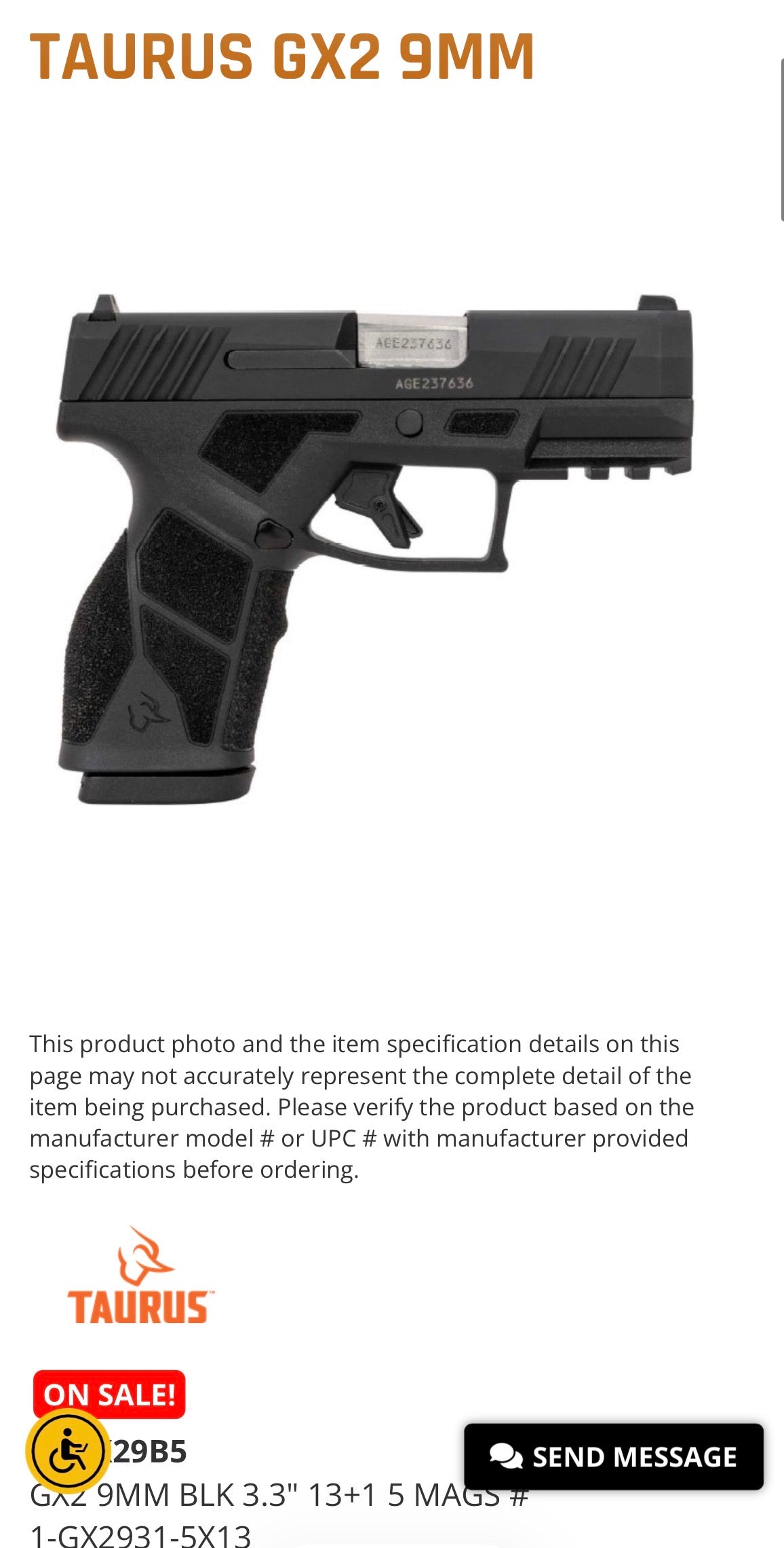 Taurus GX2￼